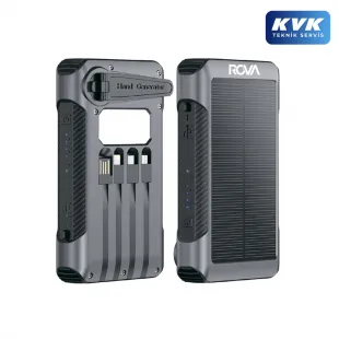 Rova PWS617 Güneş Enerjili Powerbank ve Taşınabilir Şarj Cihazı - 10000 mAh