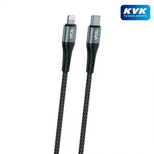 Rova KB216 Type-C To Lightning (iPhone) Hızlı Şarj Kablosu