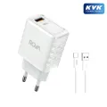 Rova SB113T A Giriş A-T 1M Kablolu Şarj Başlığı 18W