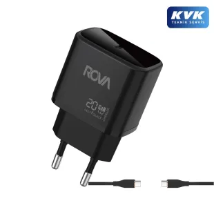 Rova SB122T Type-C Hızlı Şarj Başlığı Şarj Kablo 20W