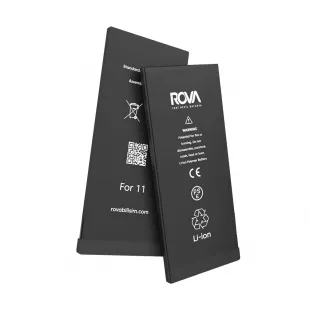 Rova Filmsiz iPhone 11 Yüksek Kapasiteli Batarya Pil 3500 mAh