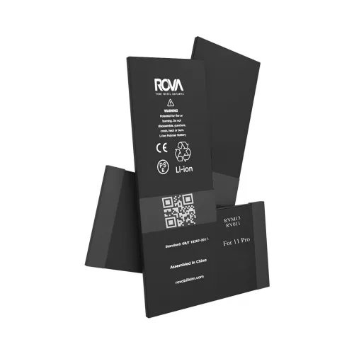 Rova Filmsiz iPhone 11 Pro Yüksek Kapasiteli Batarya Pil 3400 mAh