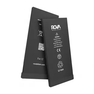 Rova Filmsiz iPhone 12 Yüksek Kapasiteli Batarya Pil 3200 mAh