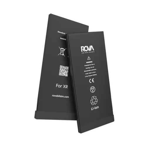 Rova Filmsiz iPhone XR Yüksek Kapasiteli Batarya Pil 3500 mAh