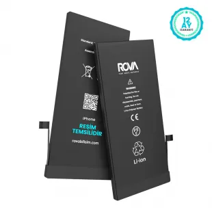 Rova iPhone 15 Yüksek Kapasiteli Batarya Pil 3520 mAh